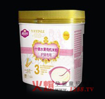 雅因樂護(hù)腸什錦水果有機(jī)米粉