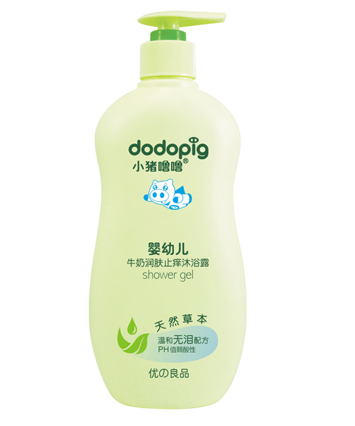 小豬嚕嚕嬰幼兒牛奶潤膚止癢沐浴露300ml