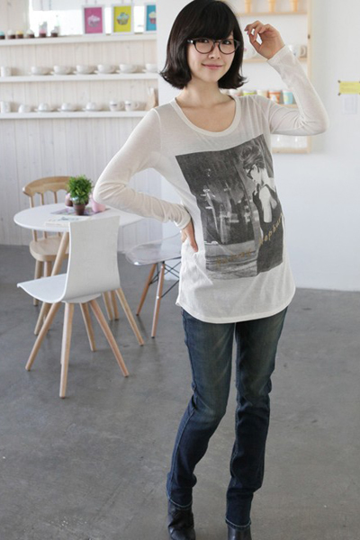 EQMUMBABY爆款懷舊孕婦牛仔褲