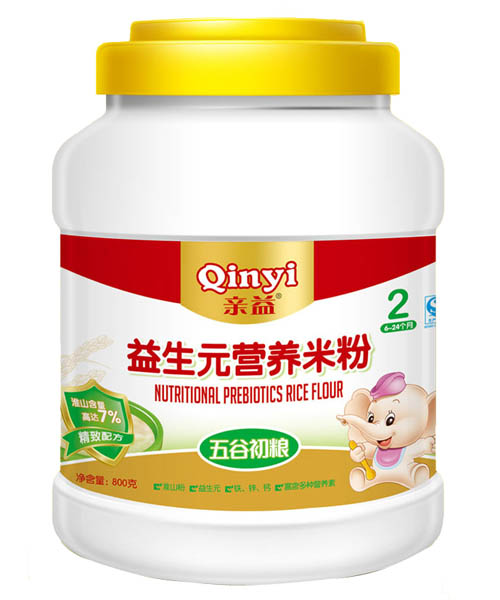 親益桶裝益生元五谷粗糧營(yíng)養(yǎng)米粉2段