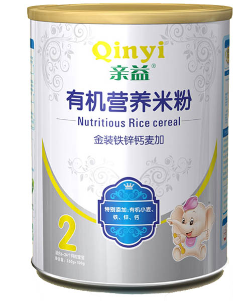 親益紙聽鐵鋅鈣有機營養(yǎng)米粉2段