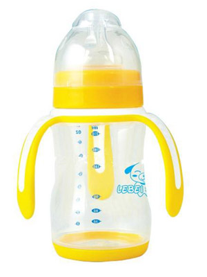 寬口徑3耳自動吸管pp奶瓶