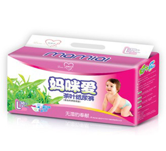 媽咪愛茶葉嬰兒尿褲L