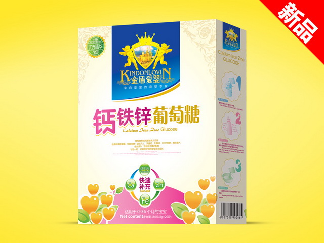 金盾愛嬰葡萄糖盒裝-鈣鐵鋅