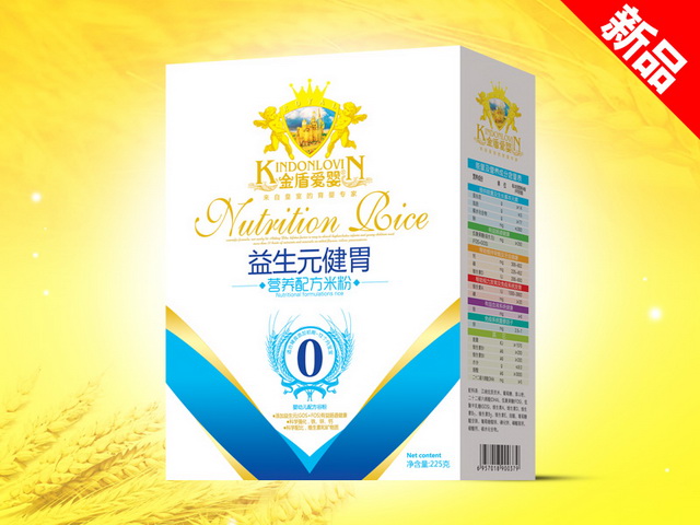 金盾愛嬰225g米粉盒裝-益生元健胃