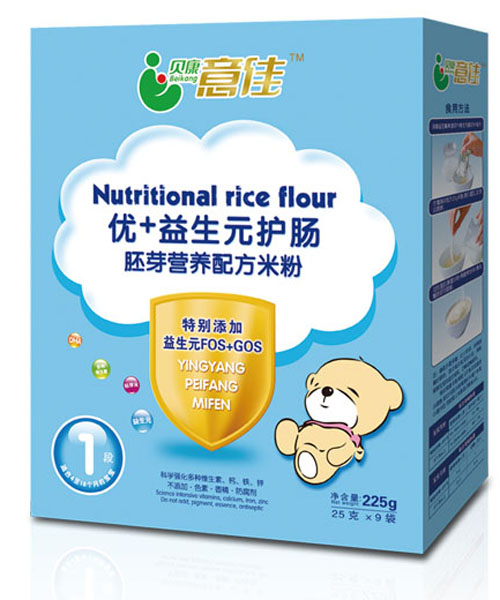 貝康意佳優(yōu)+益生元護腸胚芽營養(yǎng)米粉