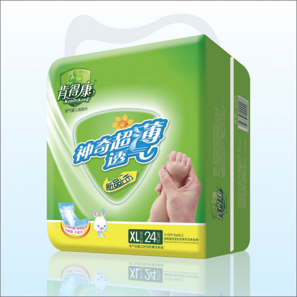 肯得康透氣嬰兒紙尿片XL24