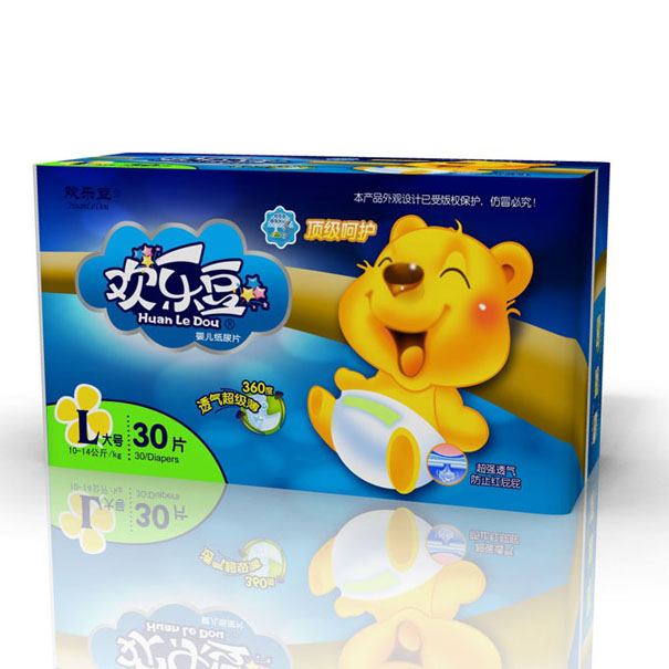 歡樂豆卡通紙尿片L號