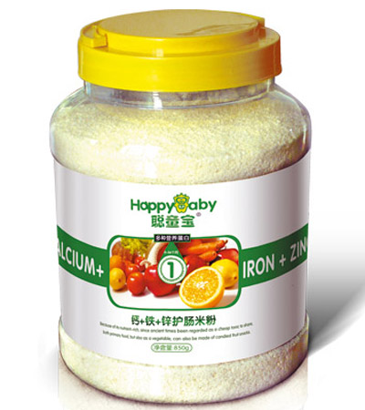 聰童寶鈣鐵鋅護腸米粉850克1段