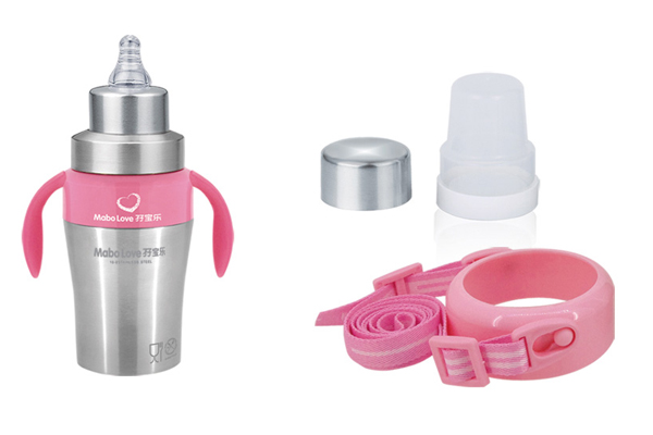 孖寶樂(lè)不銹鋼奶瓶套裝