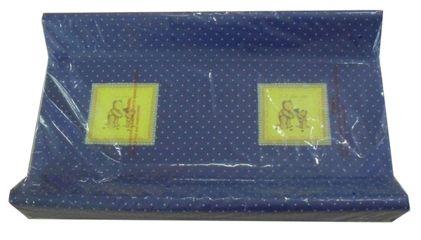 寶貝兒女藍色波點寶寶尿布臺