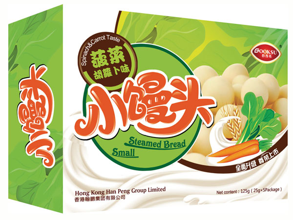 谷谷蘇菠菜胡蘿卜味小饅頭125g