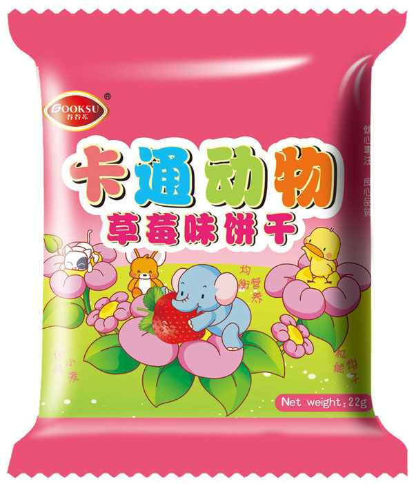谷谷蘇卡通動物草莓味餅干22g
