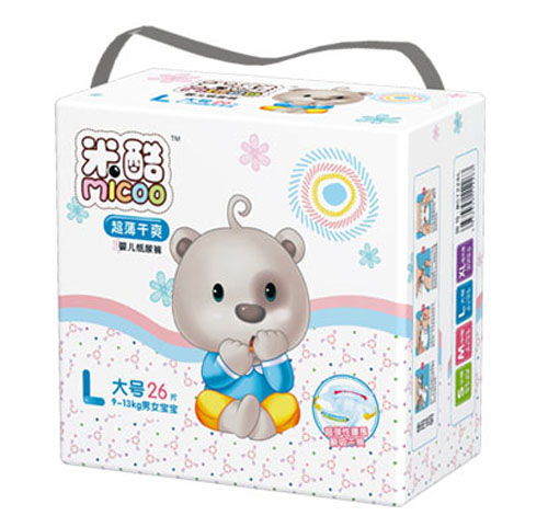 米酷超薄干爽嬰兒紙尿褲(大號(hào))