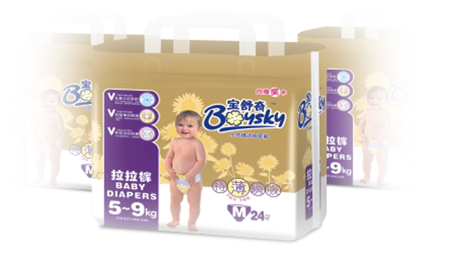 寶舒奇特薄瞬吸嬰兒拉拉褲