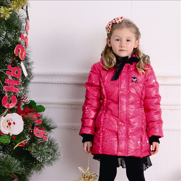 吉象貝兒女童時尚棉衣