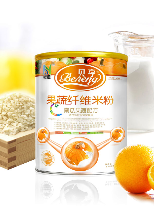 貝亨0段南瓜果蔬配方果蔬纖維米粉