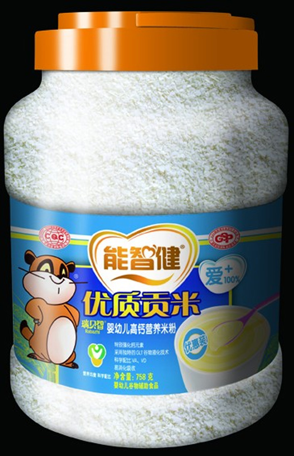 能智健758g優(yōu)惠裝嬰幼兒高鈣營(yíng)養(yǎng)米粉(片狀)