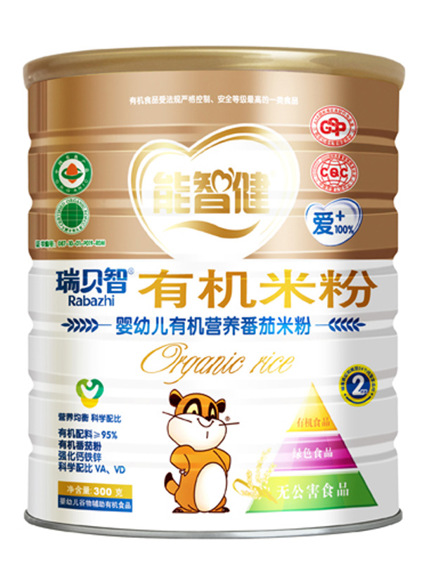 能智健300克嬰幼兒有機(jī)營養(yǎng)蕃茄米粉(2段)