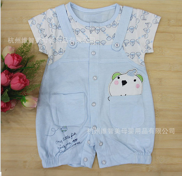 嬰悅家寶寶短袖哈衣爬服連體衣