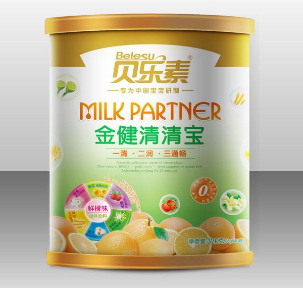 貝樂(lè)素鮮橙味金健清清寶