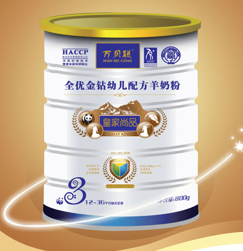 萬(wàn)貝聰全優(yōu)金鉆幼兒配方羊奶粉聽(tīng)裝