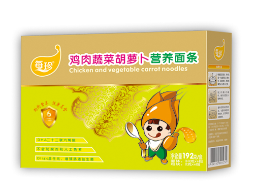 每珍雞肉蔬菜胡蘿卜面條