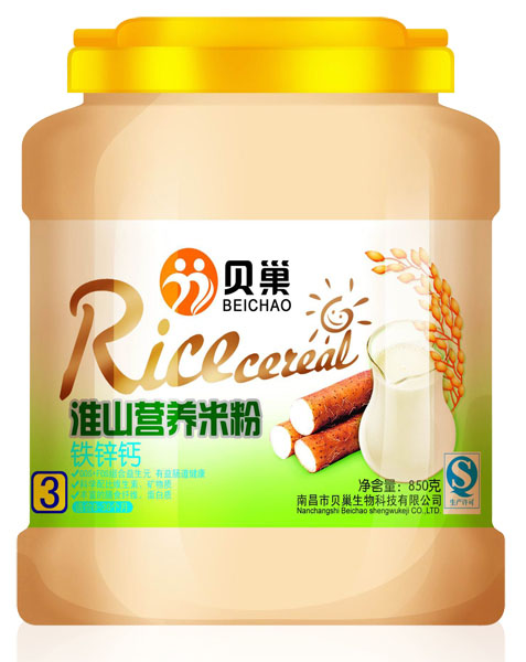 貝巢鐵鈣鋅淮山營(yíng)養(yǎng)米粉850克
