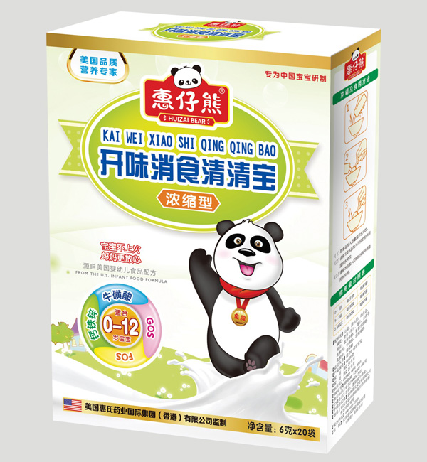 惠仔熊開(kāi)味消食清清寶沖劑(6克X20袋)