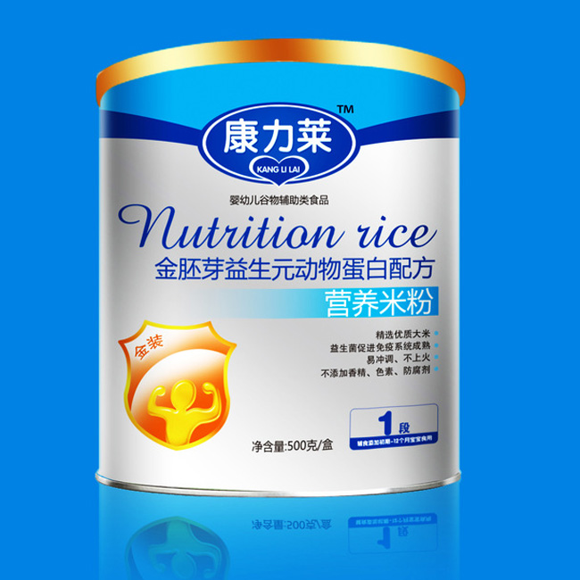 康力萊金胚芽益生元?jiǎng)游锏鞍着浞綘I(yíng)養(yǎng)米粉1段