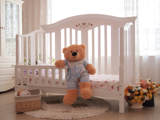 戴安娜白色學(xué)步床