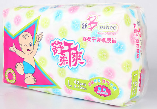 舒B舒柔干爽透氣紙尿褲L42