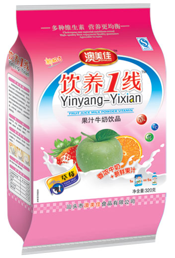 澳美佳草莓果汁牛奶飲品