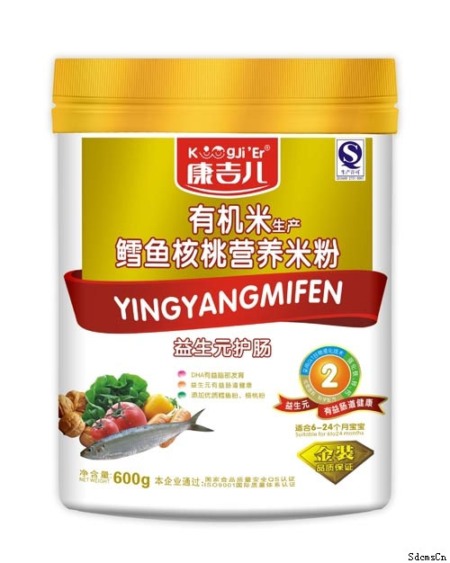 康吉兒有機米鱈魚核桃營養(yǎng)米粉