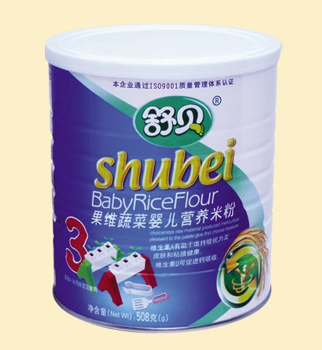 舒貝聽裝果維蔬菜嬰兒營(yíng)養(yǎng)米粉3段