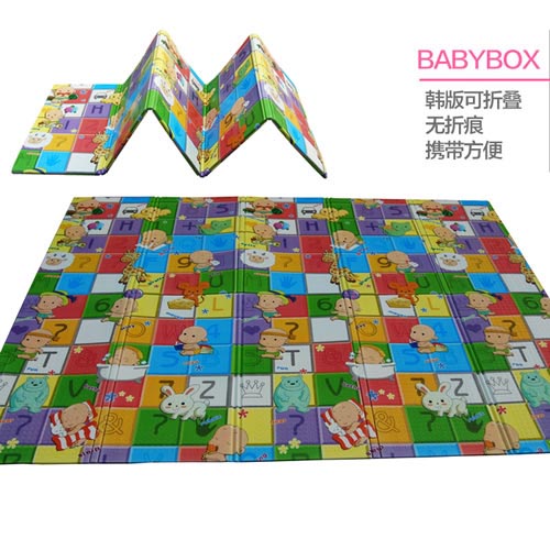 貝博氏韓版嬰兒連連看爬行地墊