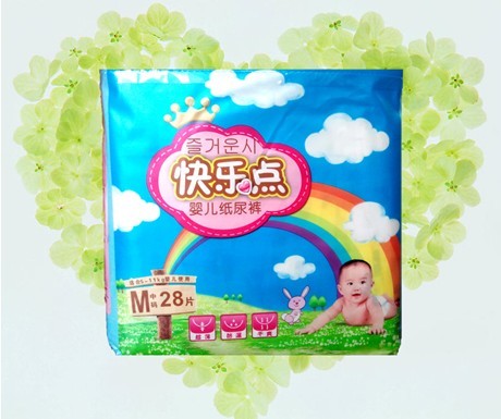 快樂點(diǎn)超薄紙尿褲中碼28片