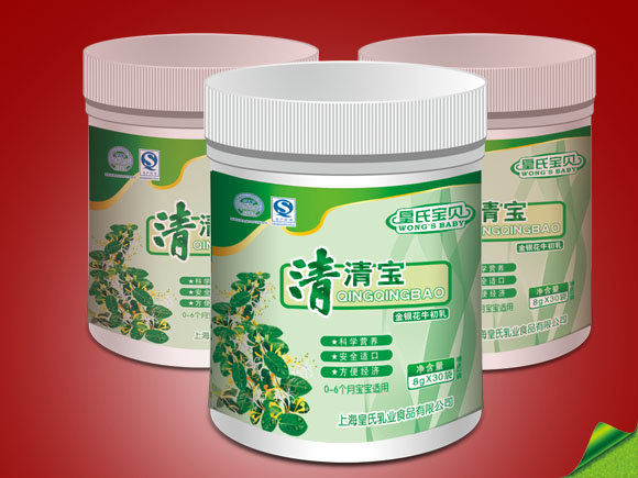 皇氏寶貝桶裝金銀花牛初乳清清寶