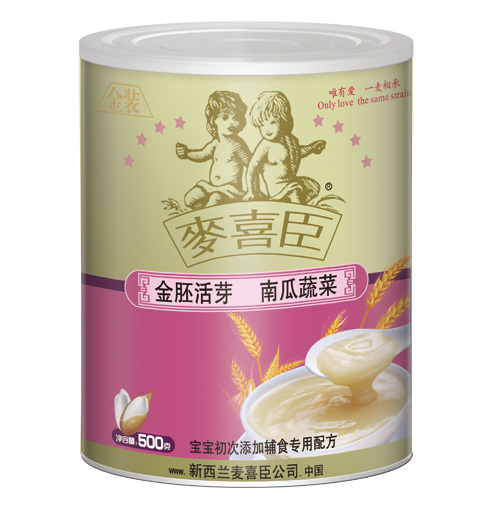 麥喜臣金胚活芽南瓜蔬菜(聽裝)