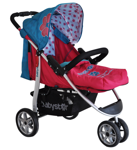 貝之星嬰兒推車T3020型紅色