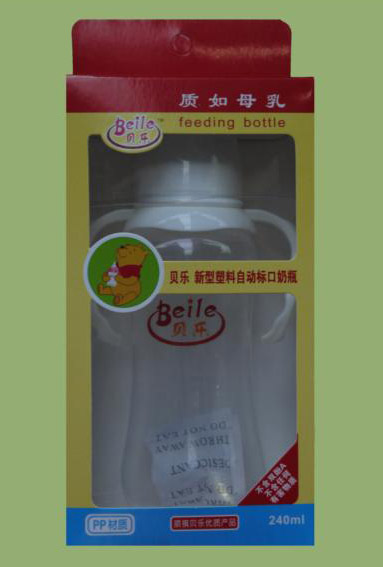 貝樂標口帶柄PP奶瓶240ml