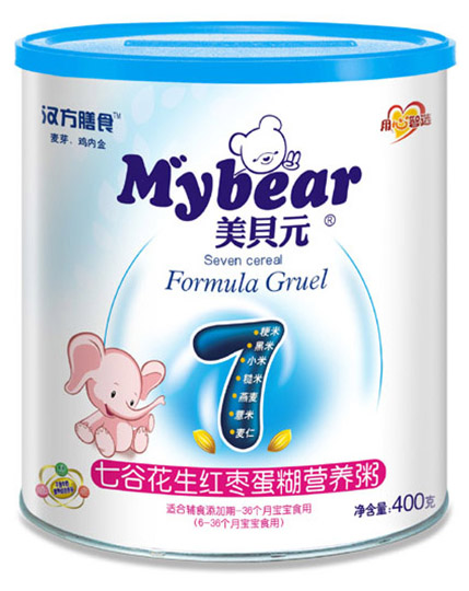 美貝元七谷花生紅棗蛋糊營(yíng)養(yǎng)粥