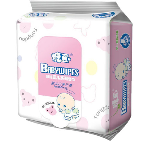 糖豆嬰兒濕巾25片裝(方巾)