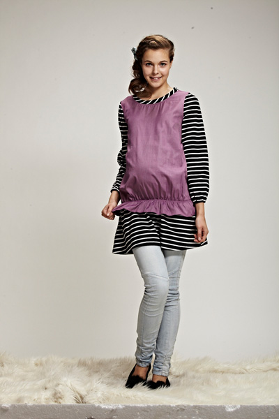 添茜黑白斑紋孕婦服