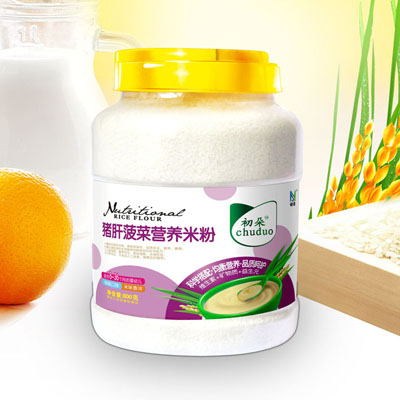 初朵豬肝菠菜營(yíng)養(yǎng)米粉