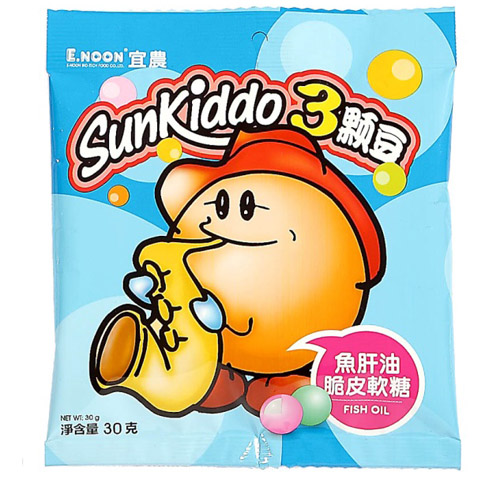 sun kiddo魚(yú)肝油脆皮軟糖30g