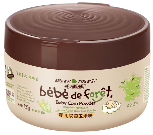 小蝌蚪嬰兒尿濕玉米粉