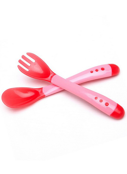 豆豆我硅膠軟頭感溫餐具