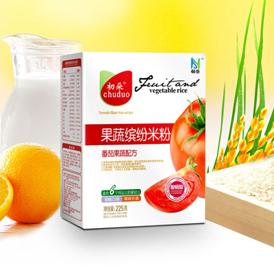 初朵盒裝番茄果蔬配方米粉
