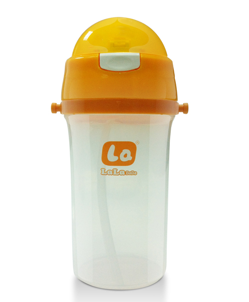 樂樂寶貝無柄吸管學(xué)飲杯黃色